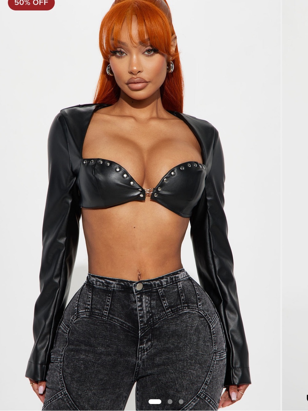 Fashion Nova Leather Top